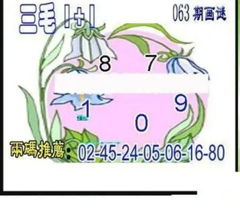 26063期: 三毛3D精品图谜