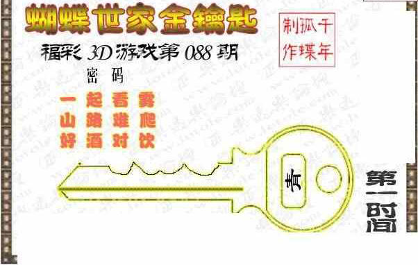 24088期: 3D蝴蝶世家蝴蝶彩图