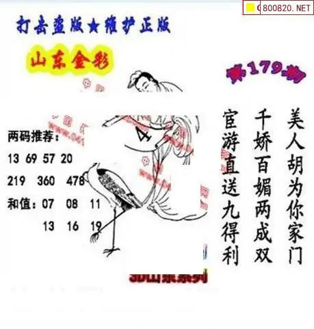 25179期: 福彩3D丹东全图分析