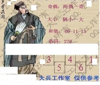 26003期: 大兵福彩3D黄金报图版