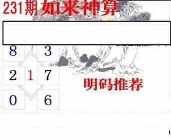 24231期: 白老3D杀码图版