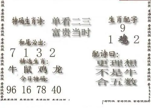 25216期: 白老3D杀码图版