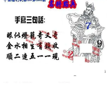 25308期: 福彩3D丹东全图分析