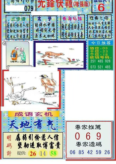 26079期: 福彩3D丹东全图分析