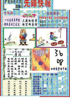 25308期: 福彩3D丹东全图分析