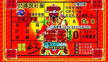 26070期: 财神说彩3D全套图版