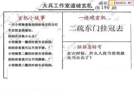 25190期: 大兵福彩3D黄金报图版