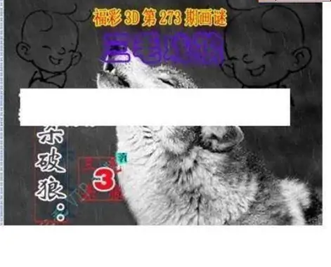 25273期: 三毛3D精品图谜
