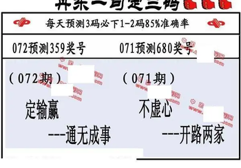 26072期: 福彩3D丹东全图分析