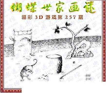 24257期: 3D蝴蝶世家蝴蝶彩图