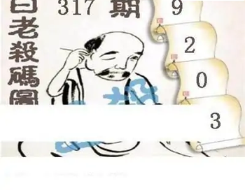 25317期: 白老3D杀码图版