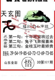 25327期: 福彩3D丹东全图分析