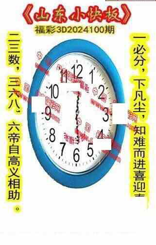24100期: 福彩3D丹东全图分析