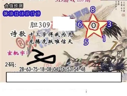 25228期: 白老3D杀码图版