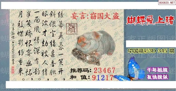 25345期: 3D蝴蝶世家蝴蝶彩图