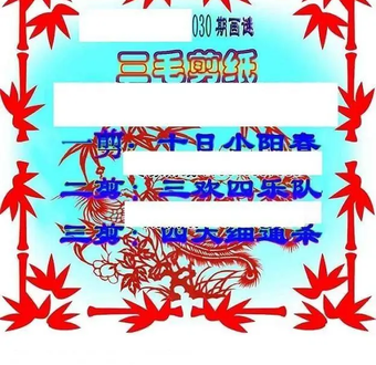 26030期: 三毛3D精品图谜