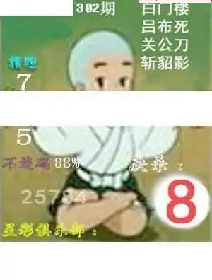 25302期: 白老3D杀码图版