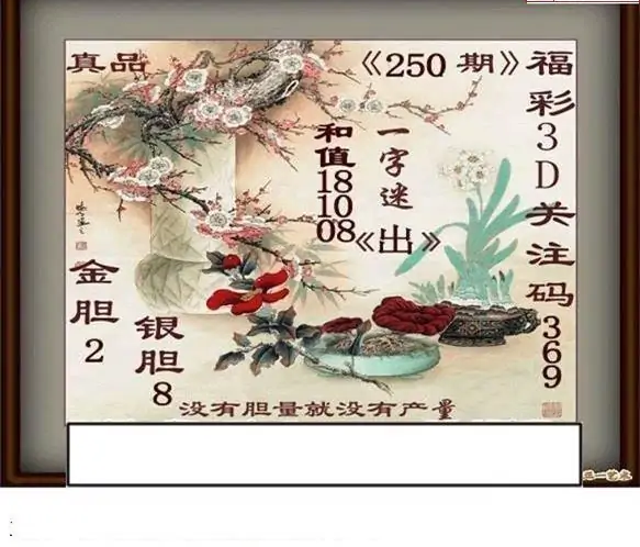 25250期: 白老3D杀码图版