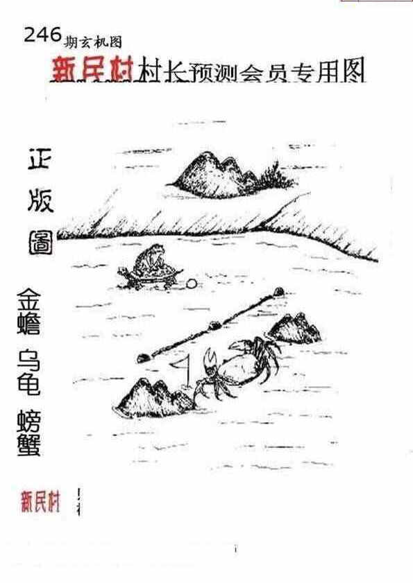 24246期: 老村长福彩3D天天图谜