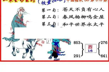 25319期: 福彩3D丹东全图分析