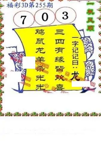 25255期: 福彩3D丹东全图分析