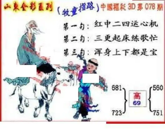 25078期: 福彩3D丹东全图分析