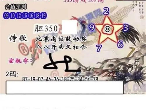 25260期: 白老3D杀码图版