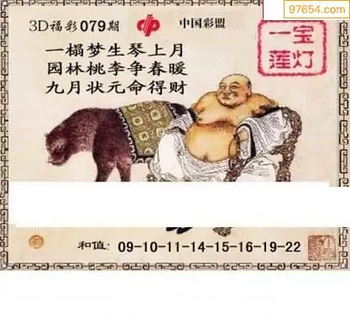 福彩3D26079期天中全套预测分析图
