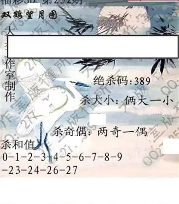 25252期: 大兵福彩3D黄金报图版