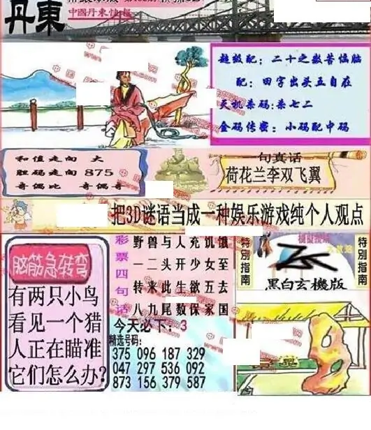 25132期: 福彩3D丹东全图分析