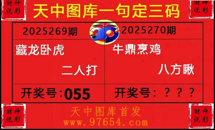 25270期: 财神说彩3D全套图版
