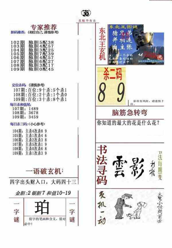 24109期: 福彩3D全套图版参考