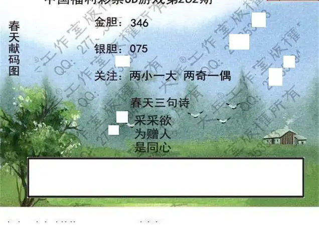 25262期: 大兵福彩3D黄金报图版