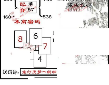 九宝图26095期福彩3D寻码图