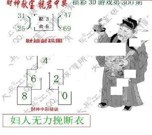 25300期: 大兵福彩3D黄金报图版