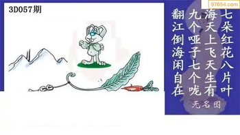 福彩3D26057期天中全套预测分析图