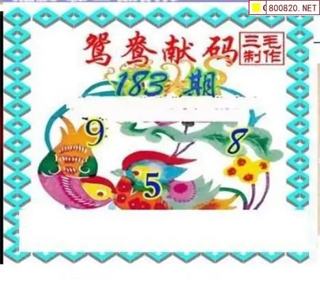 25183期: 三毛3D精品图谜