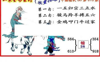 26073期: 福彩3D丹东全图分析