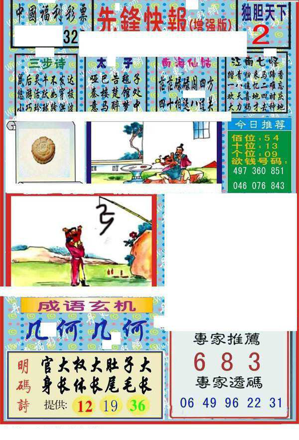 24326期: 福彩3D丹东全图分析