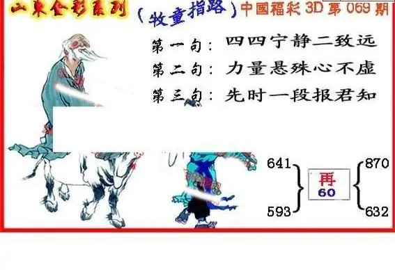 25069期: 福彩3D丹东全图分析