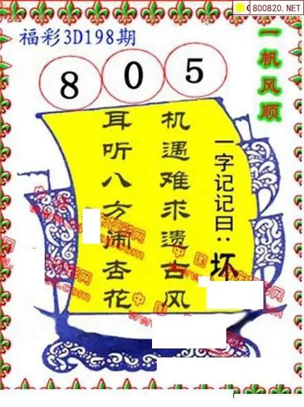 25198期: 福彩3D丹东全图分析