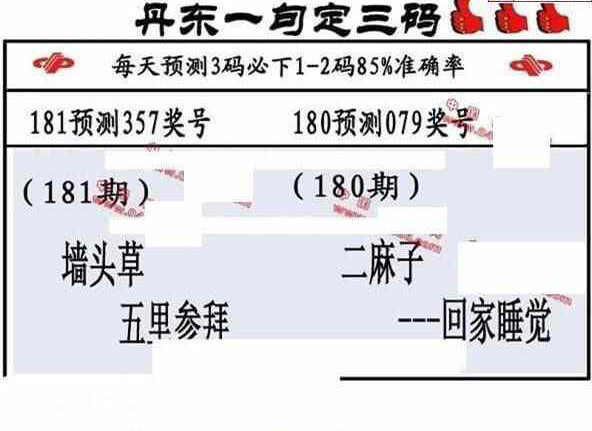 24181期: 福彩3D丹东全图分析