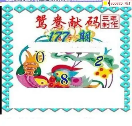 25177期: 三毛3D精品图谜