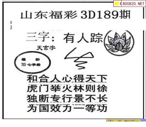 25189期: 三毛3D精品图谜