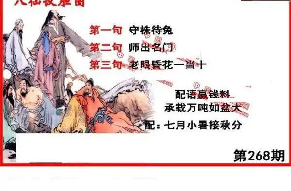 25268期: 福彩3D丹东全图分析