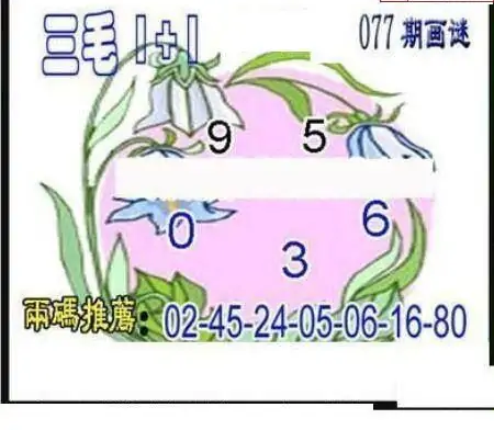 25077期: 三毛3D精品图谜