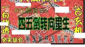 26071期: 太湖图福彩3D精品预测