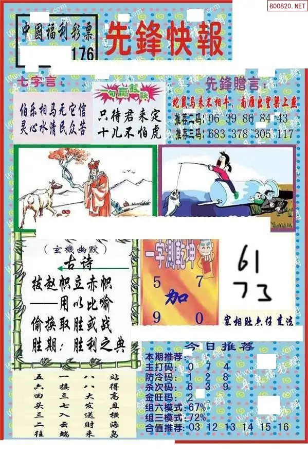 25176期: 福彩3D丹东全图分析