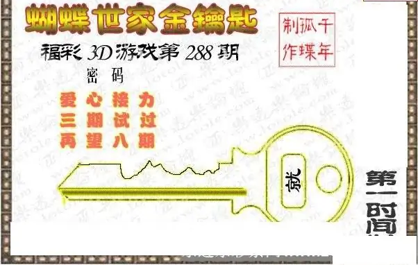 25288期: 3D蝴蝶世家蝴蝶彩图