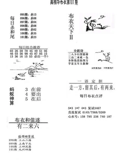 26101期: 福彩3D全套图版参考